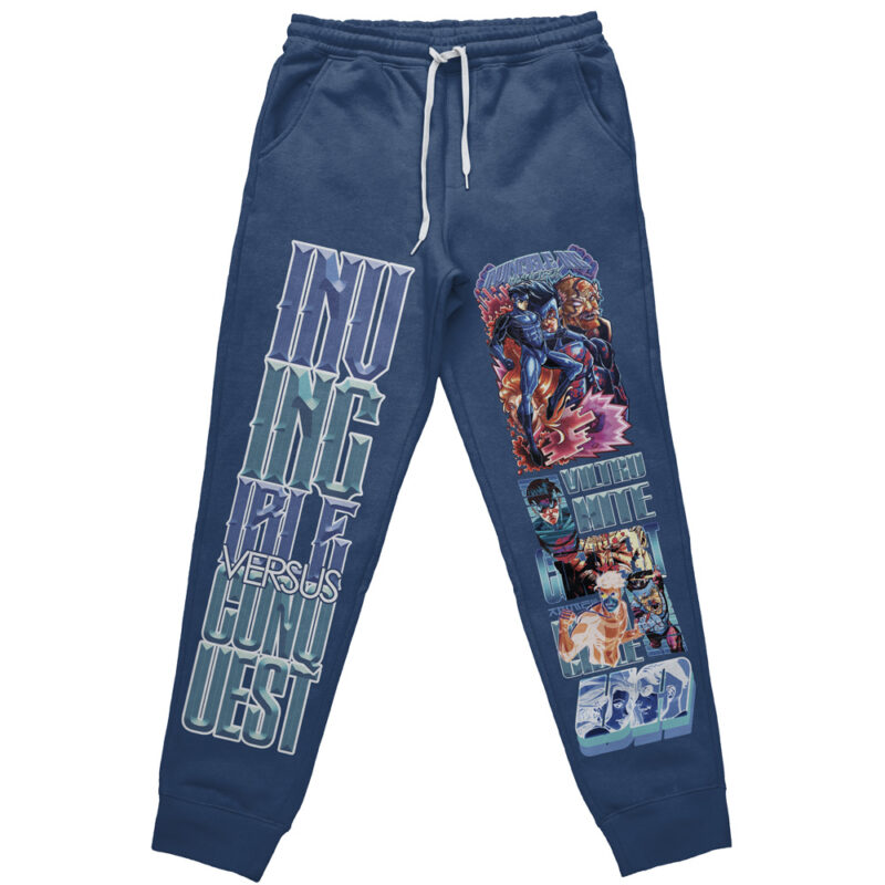 Invincible Blue Invincible Streetwear Sweatpants