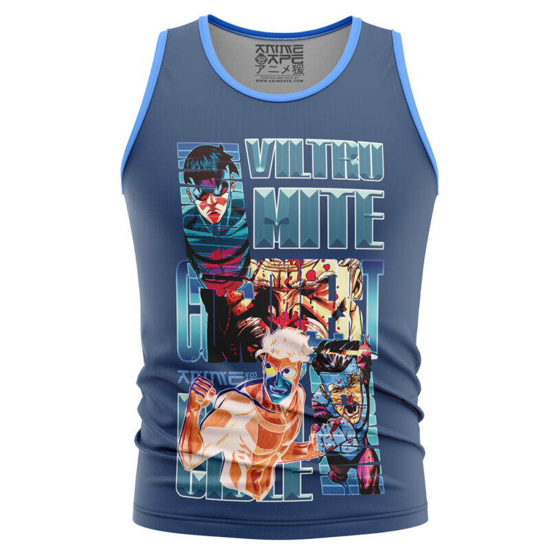Invincible Blue Invincible Streetwear Tank Top - Image 2