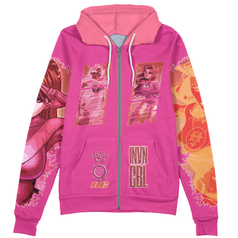 Atom Eve Invincible Streetwear Zip Hoodie Jacket - Image 2