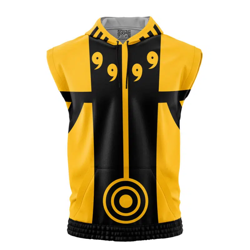Kurama Link Mode Shippuden Sleeveless Hoodie