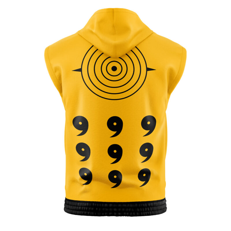 Nine-Tails Chakra Mode Shippuden Sleeveless Hoodie - Image 2