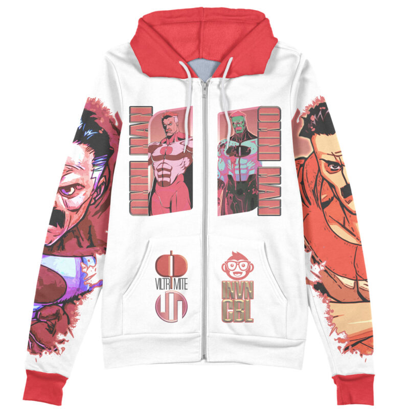 Omni-Man Invincible Streetwear Zip Hoodie Jacket - Image 2