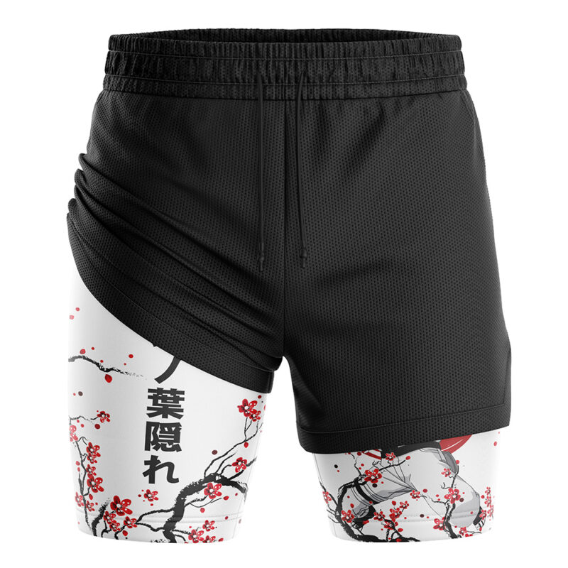 Uzumaki Cherry Blossom Shippuden 2-in-1 Performance Shorts - Image 3