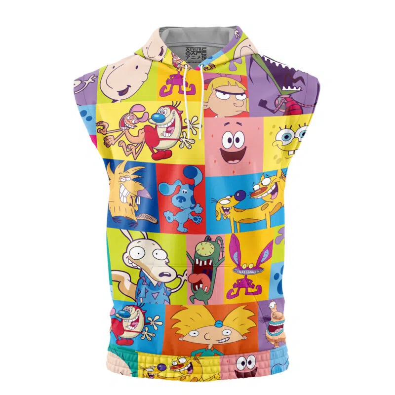 90s Nickelodeon Cartoon V2 Sleeveless Hoodie