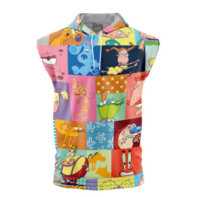90s Nickelodeon Cartoon Sleeveless Hoodie