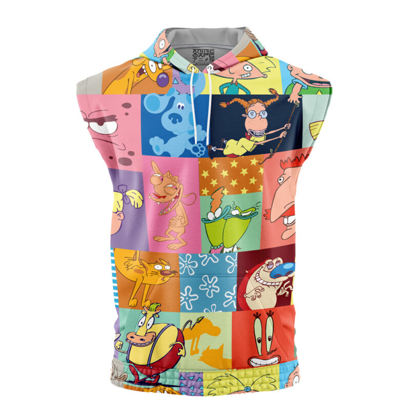 90s Nickelodeon Cartoon Sleeveless Hoodie