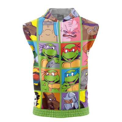 90s Turtle Teenage Mutant Ninja Turtle Sleeveless Hoodie