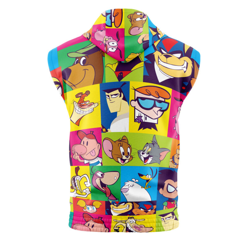 90s V2 Cartoon Network Sleeveless Hoodie - Image 2