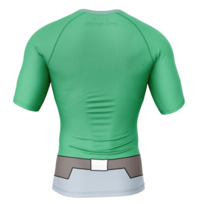 Allen The Alien Green Invincible Short Sleeve Rash Guard Compression Shirt