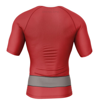 Allen The Alien Red Invincible Short Sleeve Rash Guard Compression Shirt