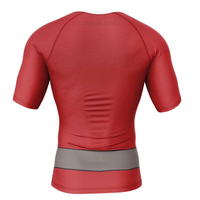 Allen The Alien Red Invincible Short Sleeve Rash Guard Compression Shirt