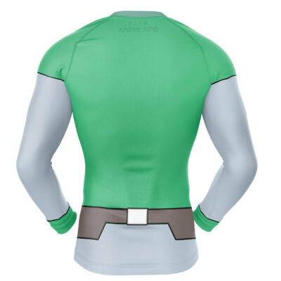 Allen The Alien Green Invincible Long Sleeve Rash Guard Compression Shirt