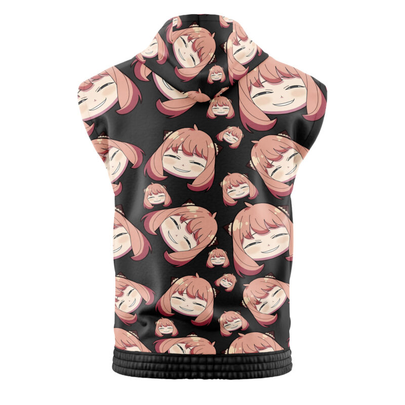 Anya Forger Faces Spy X Family Sleeveless Hoodie - Image 2