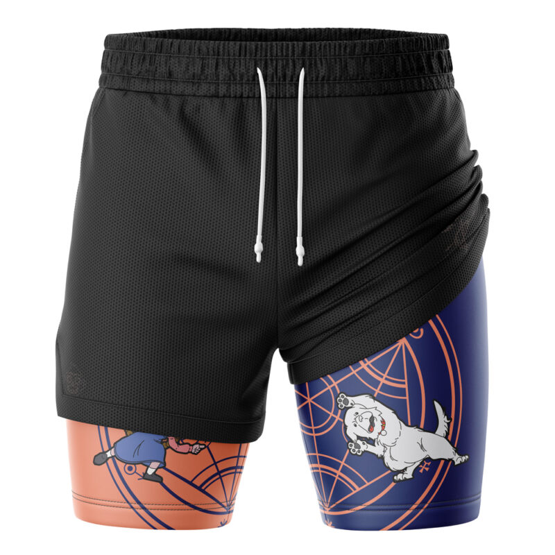 Chimera Nina V2 Fullmetal Alchemist 2-in-1 Performance Shorts - Image 3