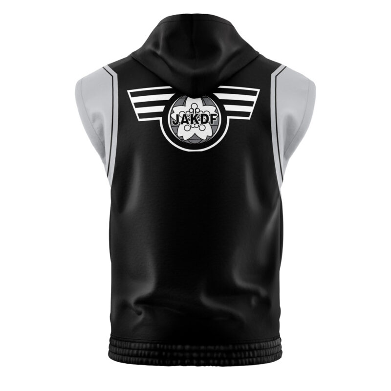 Defense Force Kaiju No.8 Sleeveless Hoodie - Image 2
