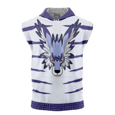 Garurumon Digimon Sleeveless Hoodie