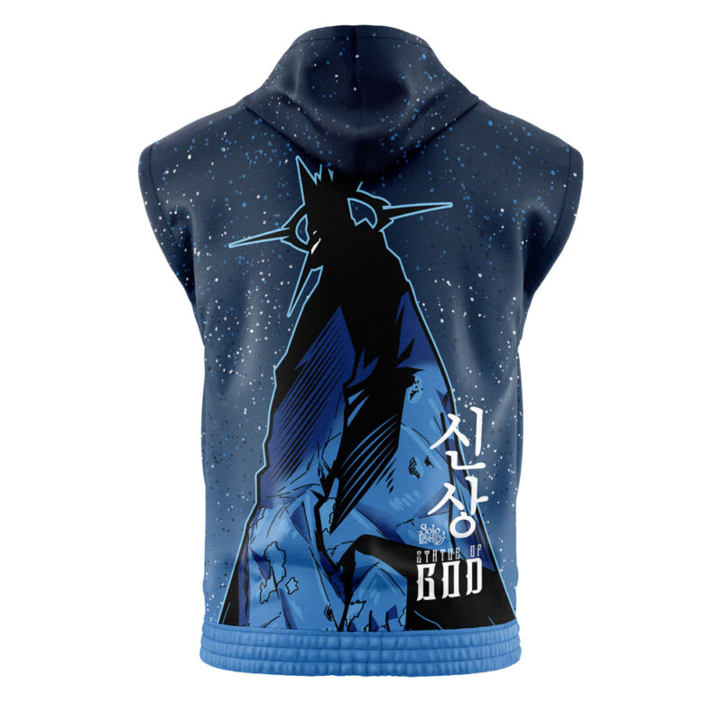 Statue of God Solo Leveling Sleeveless Hoodie - Image 2
