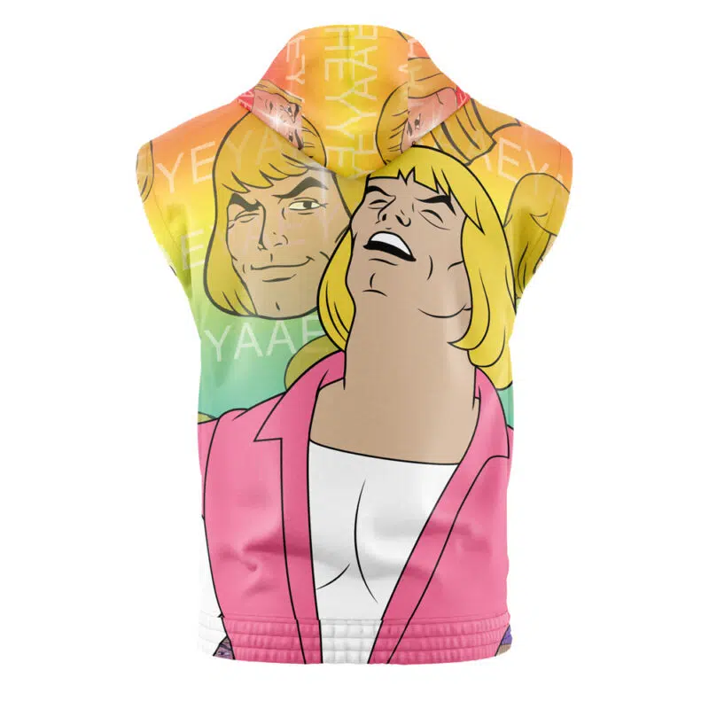 HEYYEYAA He-Man Masters of the Universe Sleeveless Hoodie - Image 2