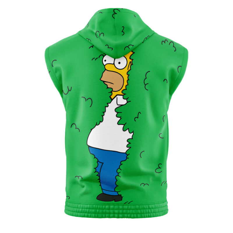 Homer Bush Meme The Simpsons Sleeveless Hoodie - Image 2
