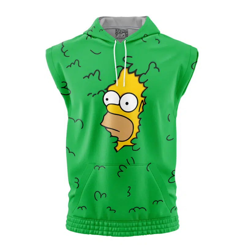 Homer Bush Meme The Simpsons Sleeveless Hoodie