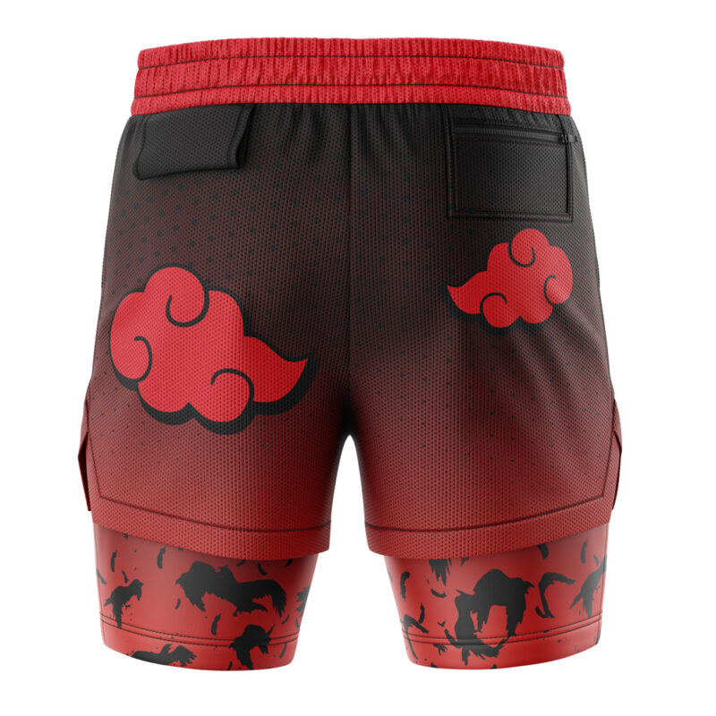 Itachi Akatsuki Shippuden 2-in-1 Performance Shorts - Image 4
