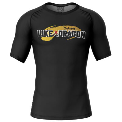 Kazuma Kiryu Tattoo Like A Dragon Short Sleeve Rash Guard Compression Shirt