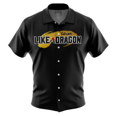 Kazuma Kiryu Tattoo Like A Dragon Button Up Hawaiian Shirt
