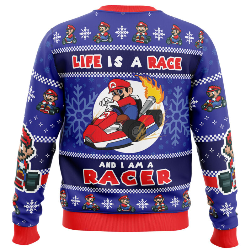 Mario Kart Racer Super Mario Bros. Ugly Christmas Sweater - Image 2