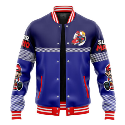 Mario Kart Racer Super Mario Bros Varsity Jacket