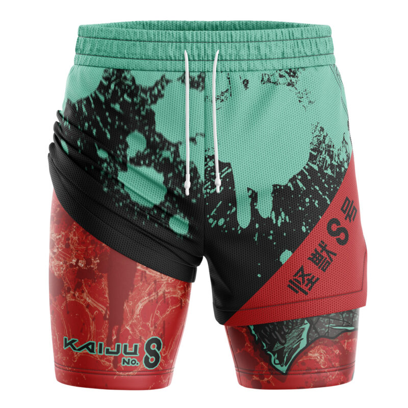 New Monster Shonen V2 Kaiju No. 8 2-in-1 Performance Shorts - Image 3