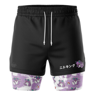 Nidoking Pokemon 2-in-1 Performance Shorts