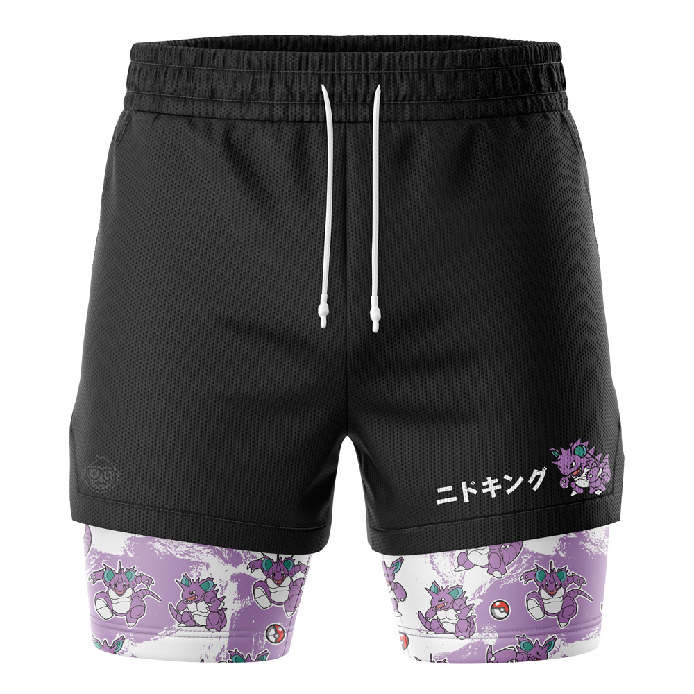 Nidoking Pokemon 2-in-1 Performance Shorts