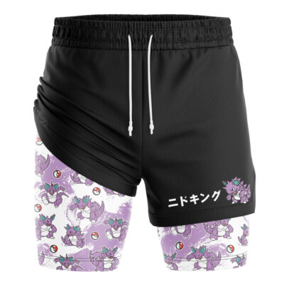 Nidoking Pokemon 2-in-1 Performance Shorts