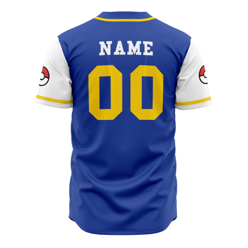 Personalized Kanto Trainer Pokemon Baseball Jersey - Image 3