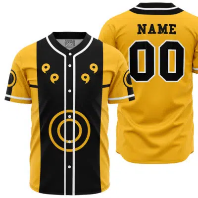Personalized Sage of 6 Paths Shippuden Yellow Baseball Jersey
