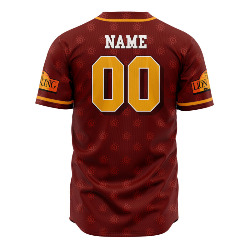 Personalized Simba Lion King V2 Disney Baseball Jersey