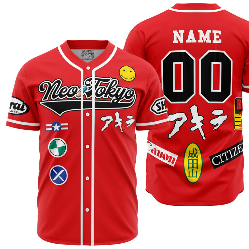 Personalized Neo Tokyo Akira Baseball Jersey