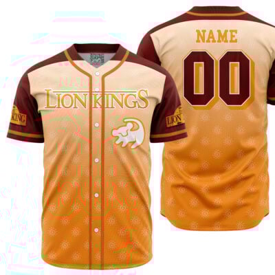 Personalized Simba Lion King V1 Disney Baseball Jersey
