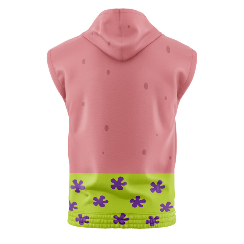 Patrick Star Spongebob Squarepants Sleeveless Hoodie - Image 2