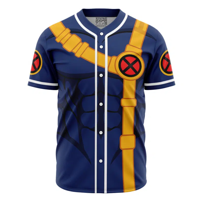 Personalized Cyclops X-Men Marvel Baseball Jersey - Image 2