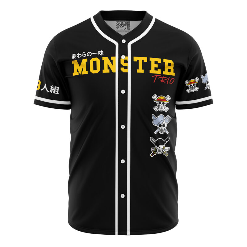Personalized Monster Trio One Piece Baseball Jersey - Image 2
