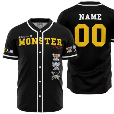 Personalized Monster Trio One Piece Baseball Jersey