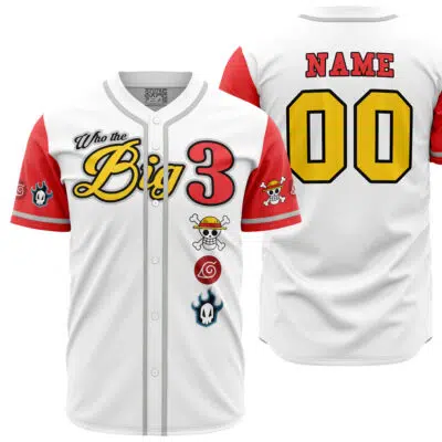 Personalized Who The Big 3 V2 Baseball Jersey