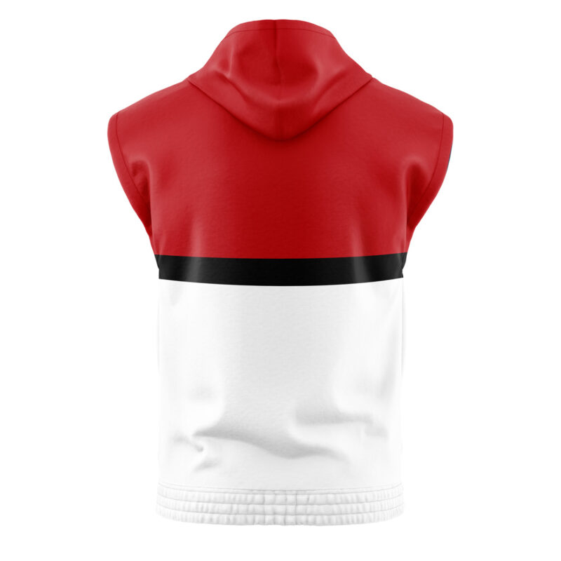 Pokeball Pokemon Sleeveless Hoodie - Image 2