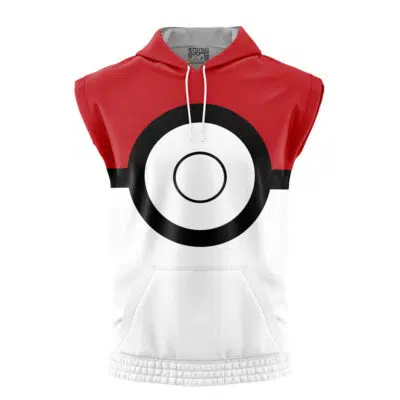 Pokeball Pokemon Sleeveless Hoodie