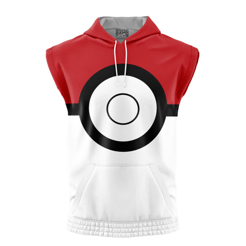Pokeball Pokemon Sleeveless Hoodie