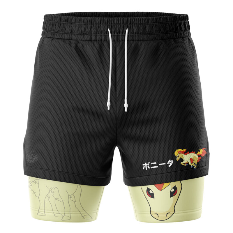 Ponyta Pokemon 2-in-1 Performance Shorts
