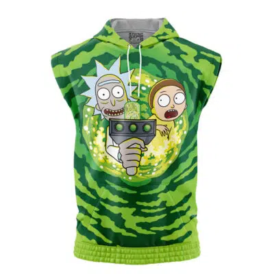 Portal Rick and Morty Sleeveless Hoodie