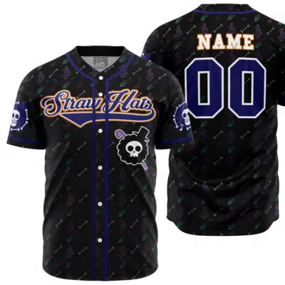 Personalized Straw Hats Brook One Piece Baseball Jersey