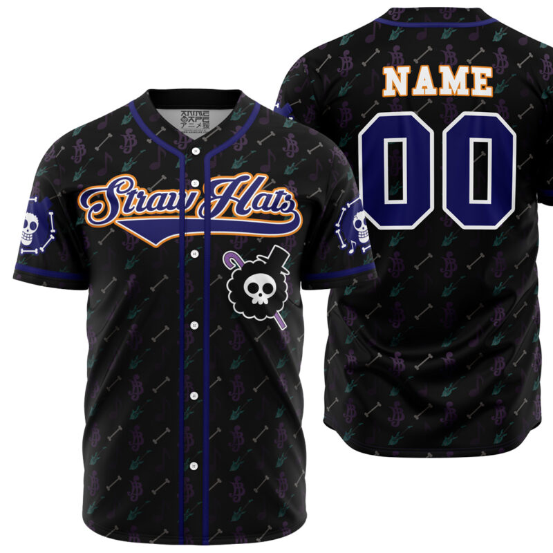 Personalized Straw Hats Brook One Piece Baseball Jersey